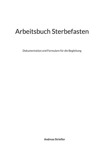 Arbeitsbuch Sterbefasten