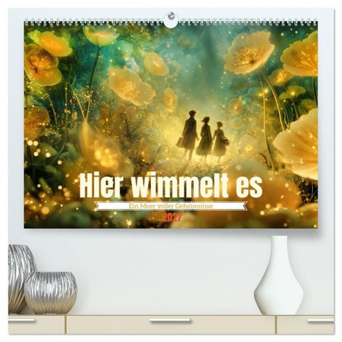 Hier wimmelt es (hochwertiger Premium Wandkalender 2027 DIN A2 quer), Kunstdruck in Hochglanz