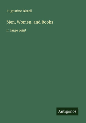Men, Women, and Books