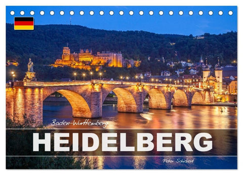 Baden-Württemberg - Heidelberg (Tischkalender 2027 DIN A5 quer), CALVENDO Monatskalender