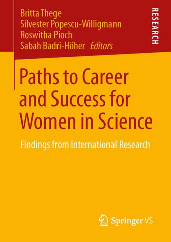 Paths to Career and Success for Women in Science