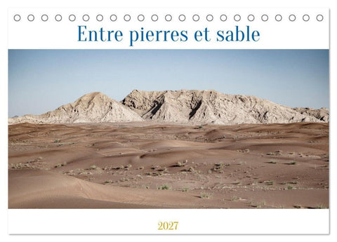 Entre pierres et sable (Calendrier de bureau 2027 DIN A5 vertical), CALVENDO calendrier mensuel
