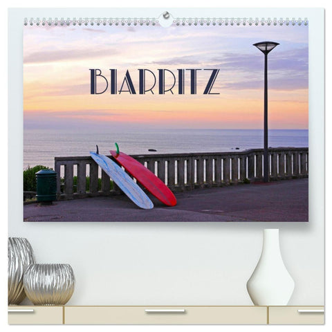 Biarritz (hochwertiger Premium Wandkalender 2027 DIN A2 quer), Kunstdruck in Hochglanz