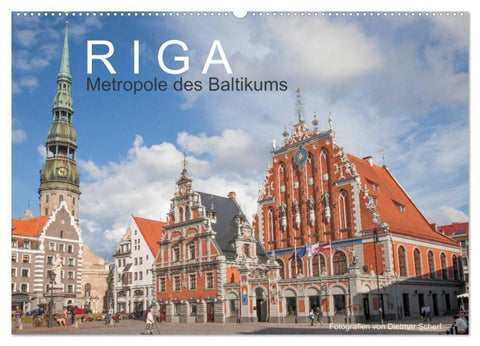 Riga - Metropole des Baltikums (Wandkalender 2027 DIN A2 quer), CALVENDO Monatskalender