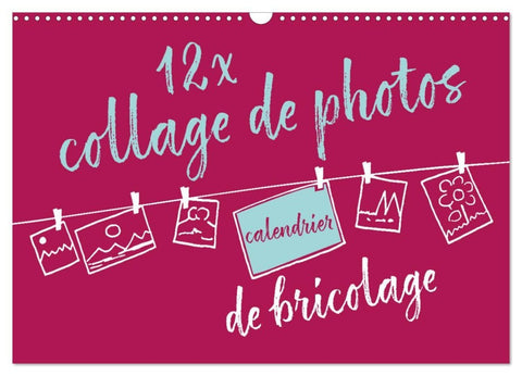 12 x collage de photos - calendrier de bricolage (Calendrier mural 2026 DIN A3 vertical), CALVENDO calendrier mensuel