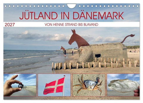 Jütland in Dänemark - Von Henne Strand bis Blavand (Wandkalender 2027 DIN A4 quer), CALVENDO Monatskalender