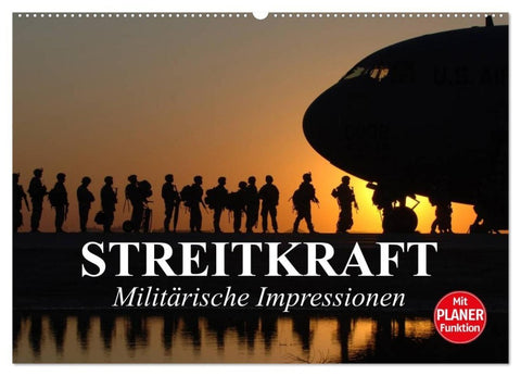 Streitkraft. Militärische Impressionen (Wandkalender 2027 DIN A2 quer), CALVENDO Monatskalender