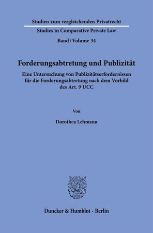 Forderungsabtretung und Publizität