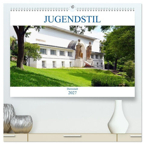 Jugendstil - Darmstadt (hochwertiger Premium Wandkalender 2027 DIN A2 quer), Kunstdruck in Hochglanz