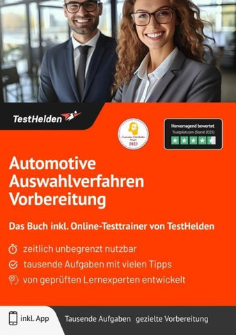 Automotive Auswahlverfahren Vorbereitung: Das Buch inkl. Online-Testtrainer von TestHelden