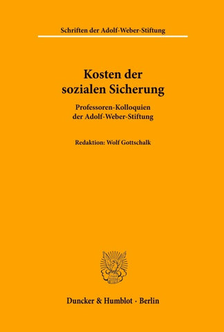 Kosten der sozialen Sicherung.