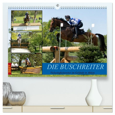Die Buschreiter (hochwertiger Premium Wandkalender 2027 DIN A2 quer), Kunstdruck in Hochglanz
