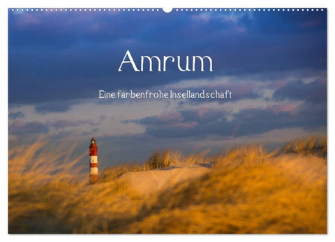 Amrum - Eine farbenfrohe Insellandschaft (Wandkalender 2026 DIN A2 quer), CALVENDO Monatskalender