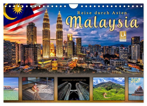 Reise durch Asien - Malaysia (Wandkalender 2027 DIN A4 quer), CALVENDO Monatskalender
