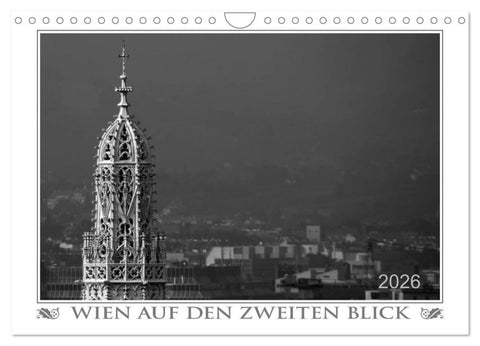 Wien auf den zweiten Blick (Wandkalender 2026 DIN A4 quer), CALVENDO Monatskalender