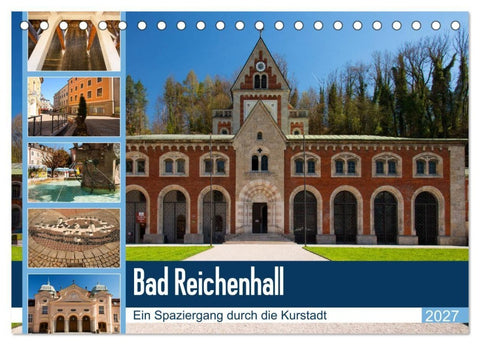 Bad Reichenhall (Tischkalender 2027 DIN A5 quer), CALVENDO Monatskalender
