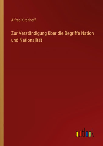 Zur Verständigung über die Begriffe Nation und Nationalität