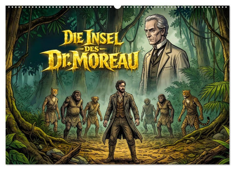Die Insel des Dr. Moreau (Wandkalender 2027 DIN A2 quer), CALVENDO Monatskalender
