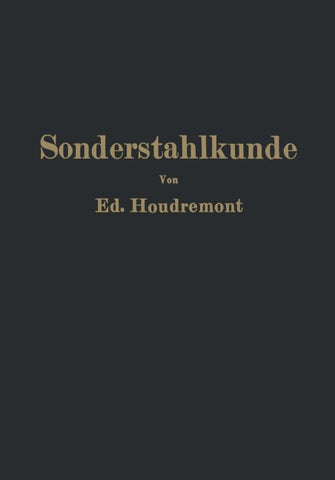 Einführung in die Sonderstahlkunde