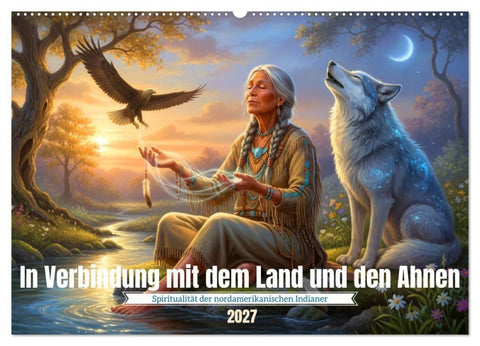 In Verbindung mit dem Land und den Ahnen (Wandkalender 2027 DIN A2 quer), CALVENDO Monatskalender