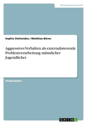 Aggressives Verhalten als externalisierende Problemverarbeitung männlicher Jugendlicher