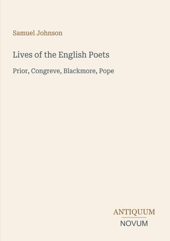 Lives of the English Poets