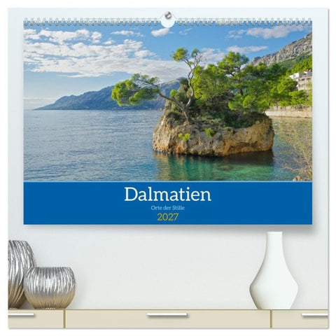 Dalmatien - Stille Orte (hochwertiger Premium Wandkalender 2027 DIN A2 quer), Kunstdruck in Hochglanz