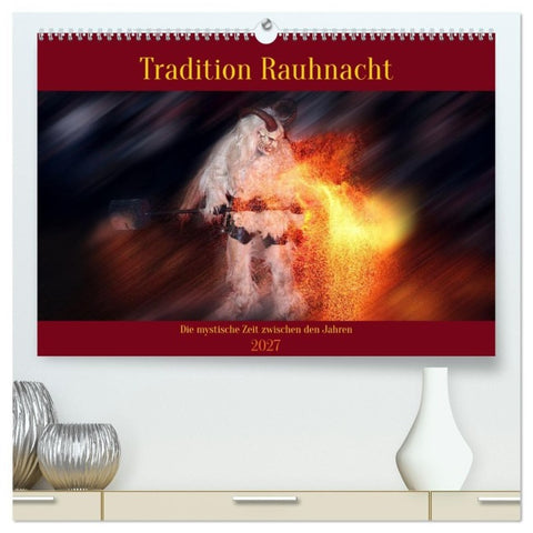 Tradition Rauhnacht (hochwertiger Premium Wandkalender 2027 DIN A2 quer), Kunstdruck in Hochglanz