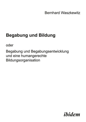 Begabung und Bildung