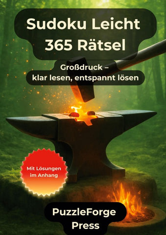 Sudoku Leicht – 365 Rätsel