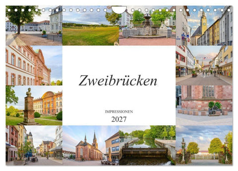 Zweibrücken Impressionen (Wandkalender 2027 DIN A4 quer), CALVENDO Monatskalender