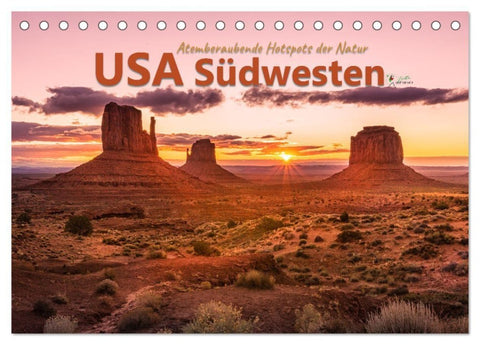USA Südwesten - Atemberaubende Hotspots der Natur (Tischkalender 2027 DIN A5 quer), CALVENDO Monatskalender