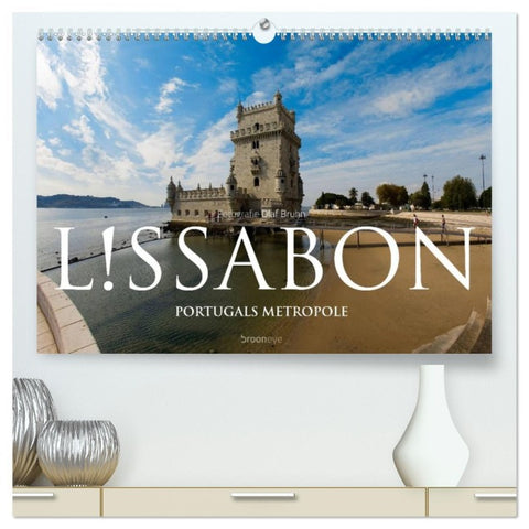 Lissabon - Portugals Metropole (hochwertiger Premium Wandkalender 2026 DIN A2 quer), Kunstdruck in Hochglanz