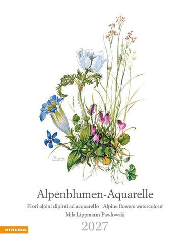 Alpenblumen-Aquarelle Kalender 2027
