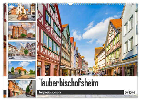 Tauberbischofsheim Impressionen (Wandkalender 2026 DIN A2 quer), CALVENDO Monatskalender