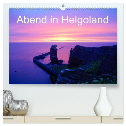 Abend in Helgoland (hochwertiger Premium Wandkalender 2027 DIN A2 quer), Kunstdruck in Hochglanz