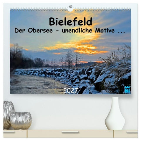Bielefeld - Der Obersee - unendliche Motive... (hochwertiger Premium Wandkalender 2027 DIN A2 quer), Kunstdruck in Hochglanz