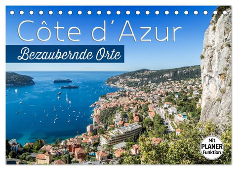 CÔTE D’AZUR Bezaubernde Orte (Tischkalender 2026 DIN A5 quer), CALVENDO Monatskalender