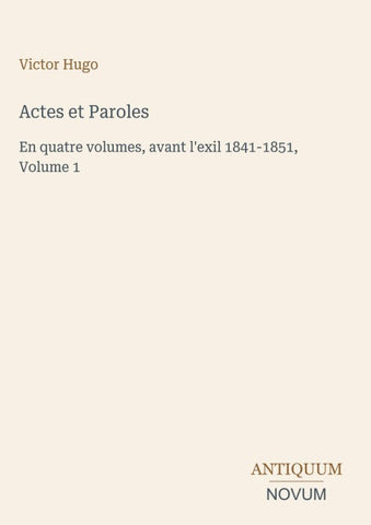 Actes et Paroles