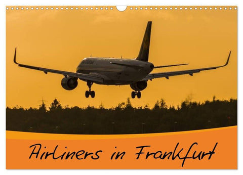 Airliners in Frankfurt (Wandkalender 2027 DIN A3 quer), CALVENDO Monatskalender