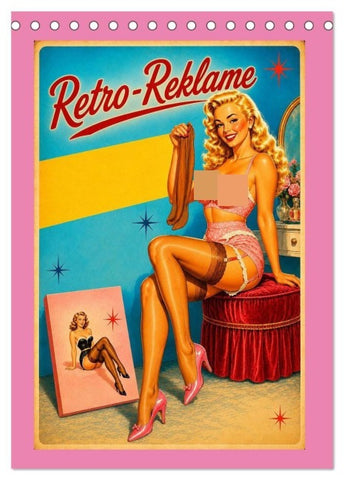 Retro-Reklame (Tischkalender 2027 DIN A5 hoch), CALVENDO Monatskalender