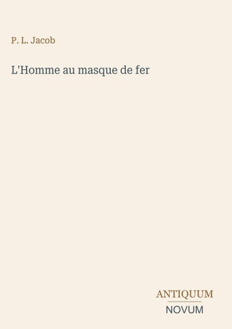 L'Homme au masque de fer