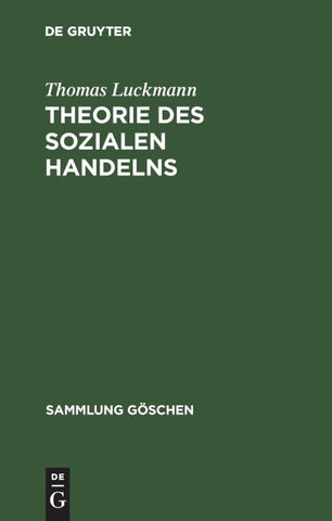 Theorie des sozialen Handelns
