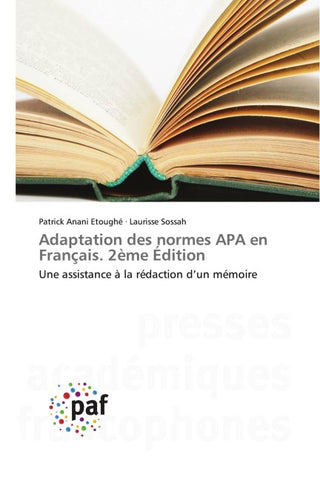 Adaptation des normes APA en Français. 2ème Édition