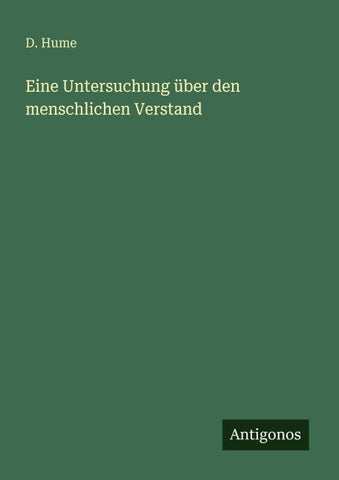 Eine Untersuchung über den menschlichen Verstand