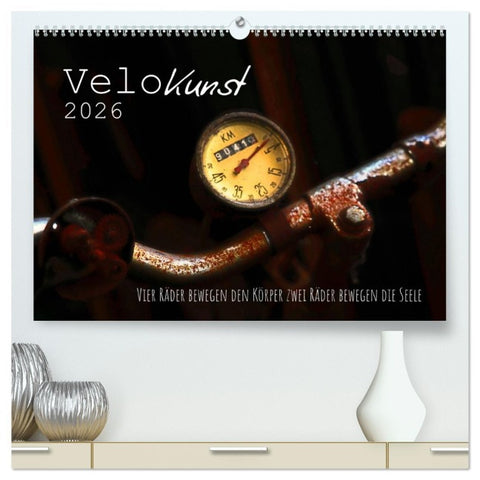 Velo Kunst (hochwertiger Premium Wandkalender 2026 DIN A2 quer), Kunstdruck in Hochglanz
