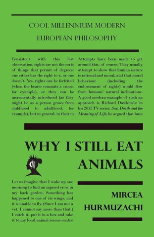 Why I Still Eat Animals