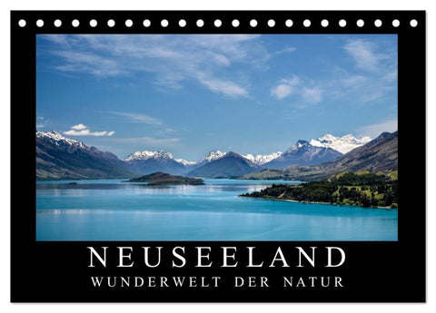 Neuseeland - Wunderwelt der Natur (Tischkalender 2027 DIN A5 quer), CALVENDO Monatskalender