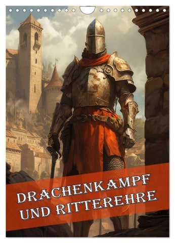 Drachenkampf und Ritterehre (Wandkalender 2027 DIN A4 hoch), CALVENDO Monatskalender