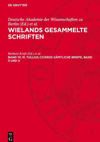 M. Tullius Ciceros Sämtliche Briefe, Band 3 und 4